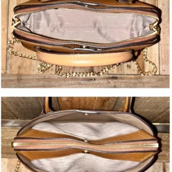 Michael Kors 6pc Set: Mercer Satchel, Wallet, Card Case, Glasses, Dust Bag Twill - Picture 8 of 16